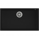 Fregadero bajo encimera TEKA TEGRANITE SQUARE 72.40 TG NEGRO. 115230015, Una cubeta, Negro, acabado sintético